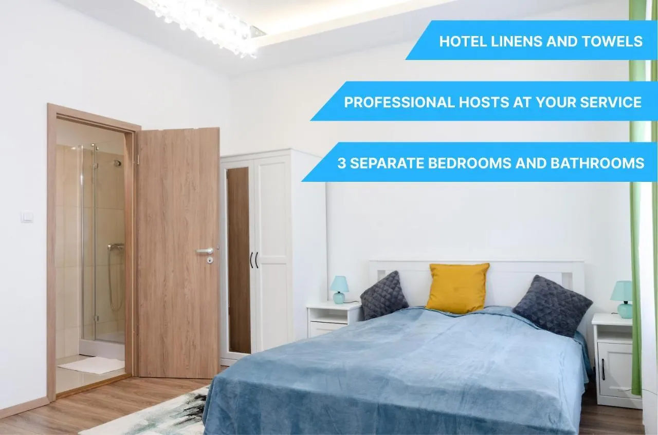 Διαμέρισμα 3 En Suit Bedroom Flat In The Main Centre For 6Ppl, 3Bdr,3Bthr,Ac Βουδαπέστη